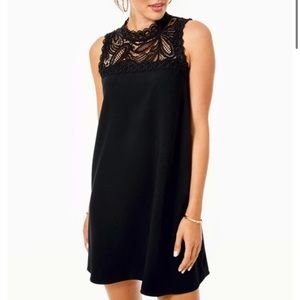 Size 8 Lilly Pulitzer Harmon dress black LBD